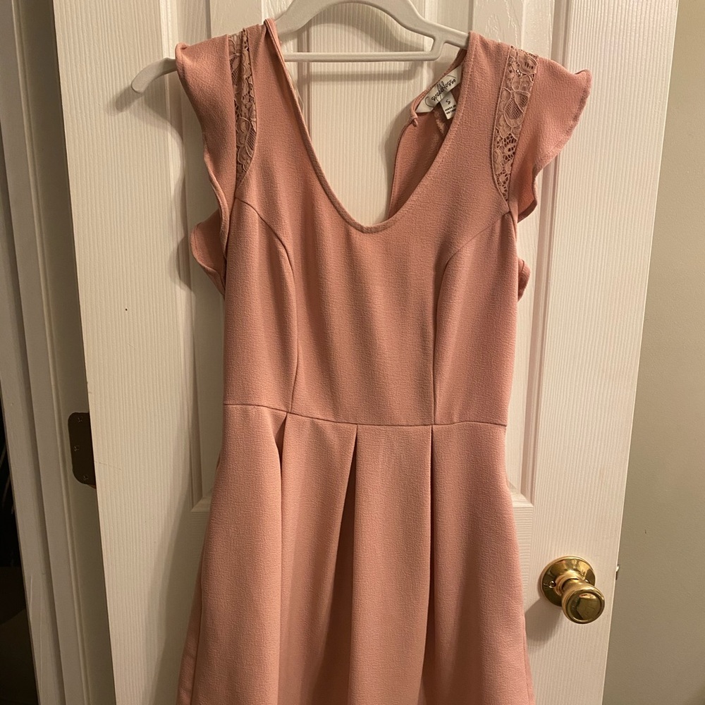 Blush cocktail dress